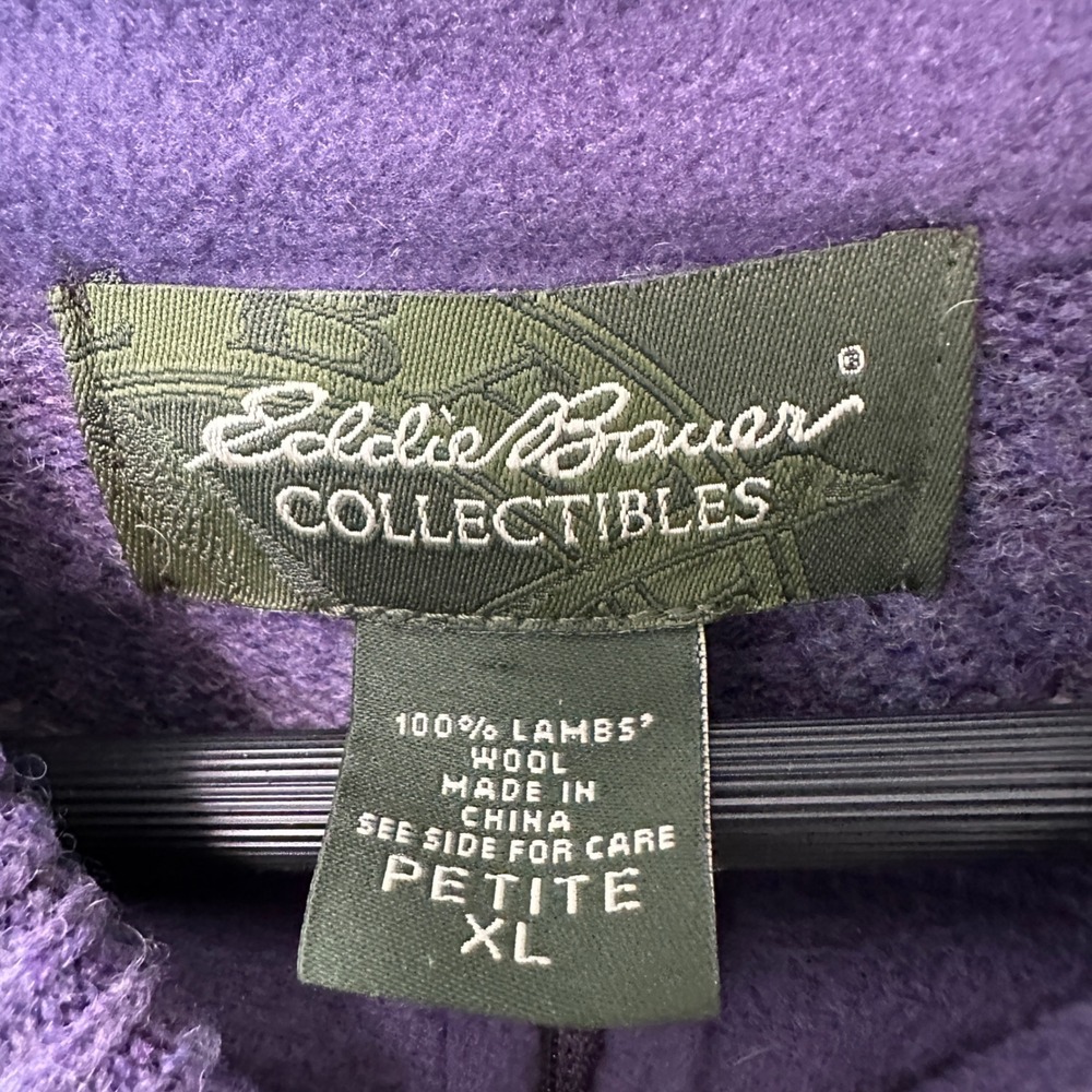 Eddie Bauer XL Petite Wool Cardigan Sweater. - Picture 4 of 9